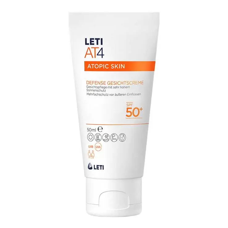 Leti AT4 Defense SPF 50+ Gesichtscreme, 50 ml Handgefertigt