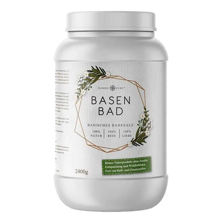 Garantierte Lieferung Basenbad basisches Badesalz Wellness Nordic Pure, 2400 g