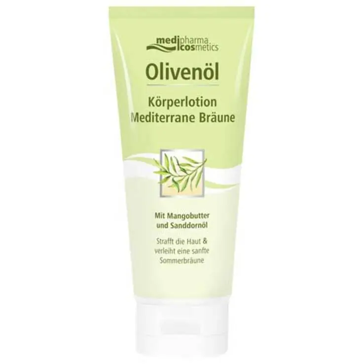 Handgefertigt Olivenöl Körperlotion Mediterrane Bräune, 200 ml