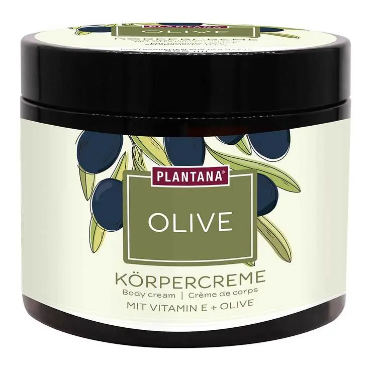 Plantana Olive Körpercreme mit Vitamin-E, 500 ml Premium