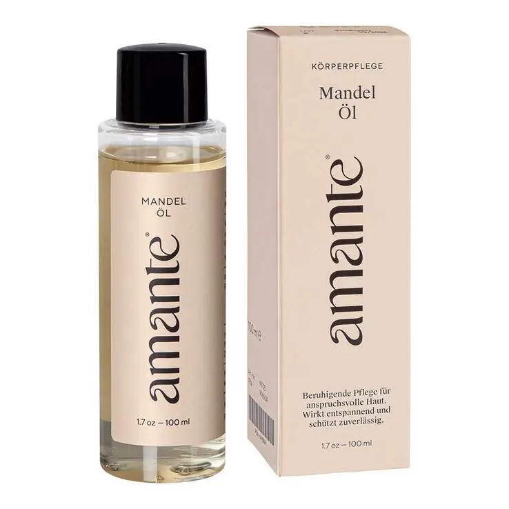 Ab Werk Mandelöl 100% rein Hautpflegeöl Amante, 100 ml