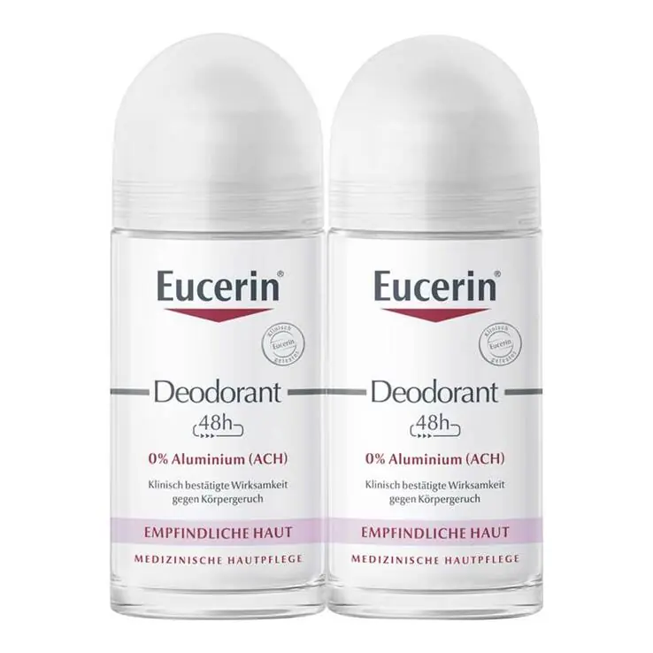 Eucerin Deodorant Roll-on 0% Aluminium Doppelpack, 2X50 ml Im Trend