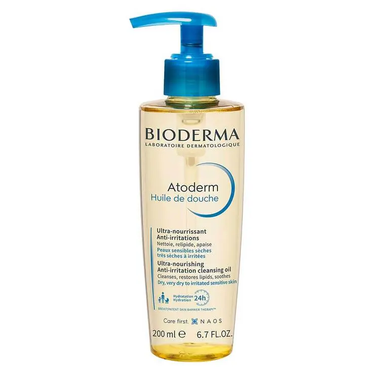 Bioderma Atoderm Huile de Douche für trockene, zu Neurodermitis und Ekzemen neigende Haut, 200 ml Handgefertigt