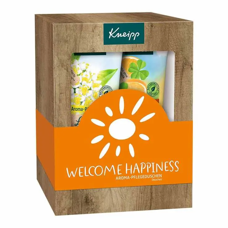 Kneipp Geschenkpackung Welcome Happiness, 2X200 ml Expressversand