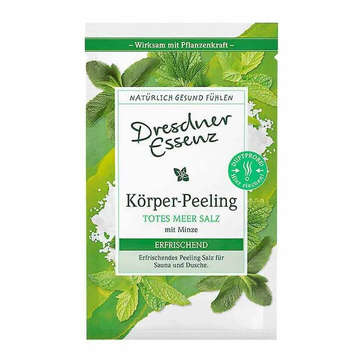 Dresdner Essenz Totes Meersalz Peeling Minze, 50 g Mengenrabatt