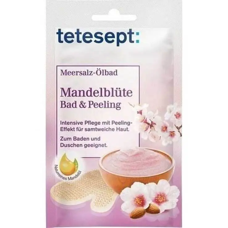 Preisknaller Tetesept Meersalz-Ölbad Mandelblüte, 65 g