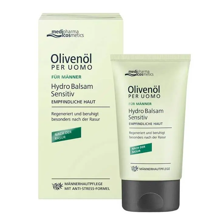 Sichere Zahlung Olivenöl Per Uomo Hydro Balsam sensitiv, 50 ml