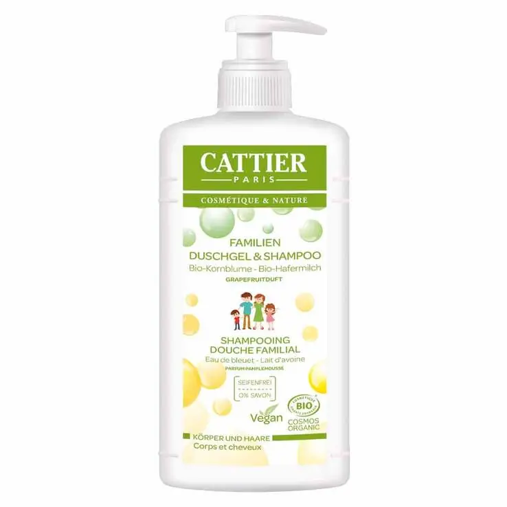 Bestseller Cattier Moussant Familial Familien Duschgel und Shampoo, 500 ml