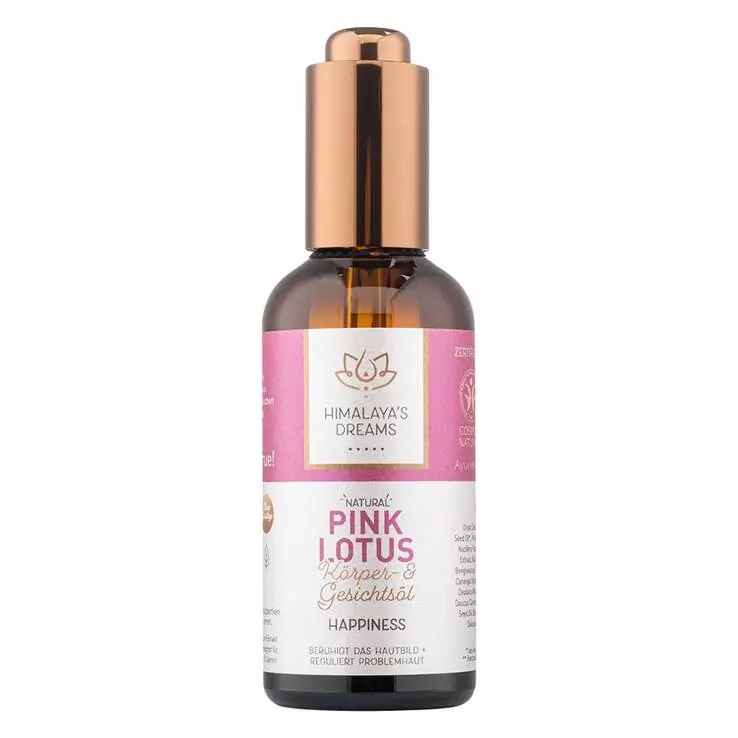 Himalayas Dreams Ayurveda Körper & Gesichtsöl pink Lotus, 100 ml Sale