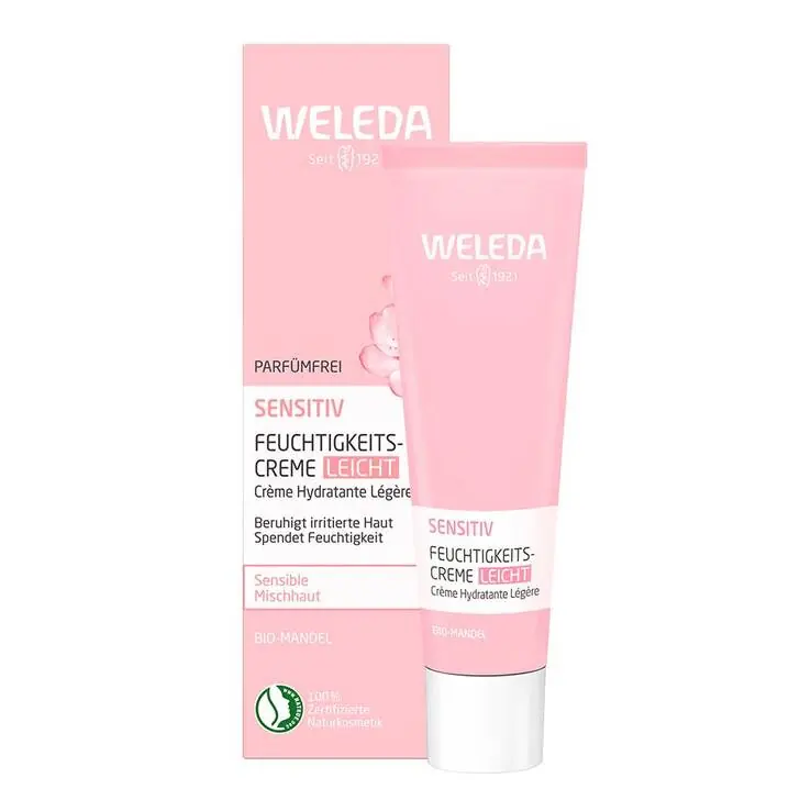 Rabatt Weleda Sensitiv Feuchtigkeitscreme leicht Mandel, 30 ml