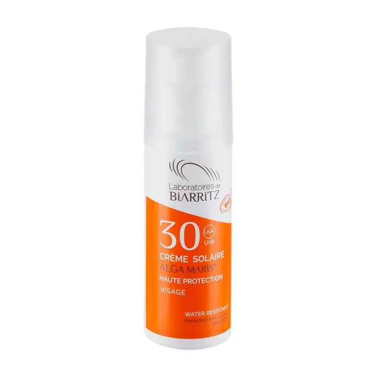 Geld-Zurück-Garantie Alga Maris Sonnencreme Gesicht Bio LSF 30 Uva / Uvb, 50 ml
