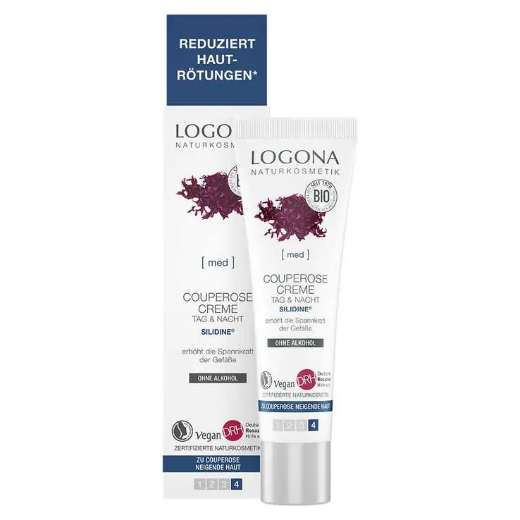 Logona Med Couperose Pflegecreme Rotalgenextrakt Silidine, 30 ml Sonderaktion