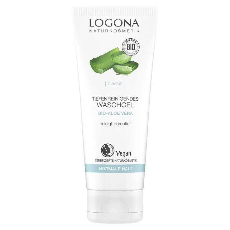 Logona Classic tiefenreinigendes Waschgel Bio-Aloe Vera, 100 ml Preis Gesenkt