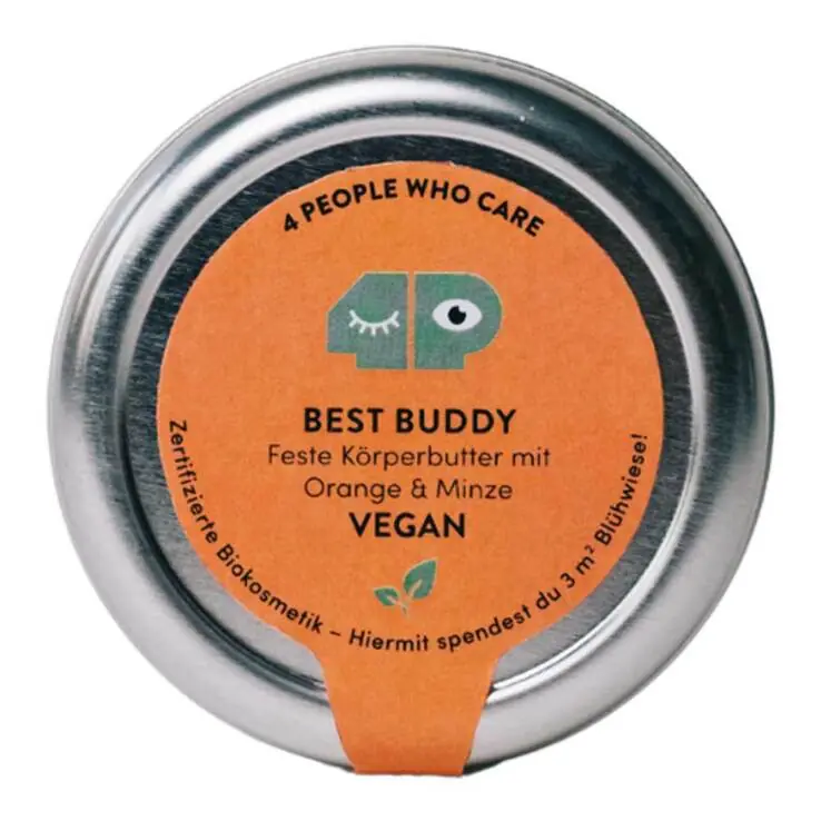 Best Buddy Körperbutter mit Orange & Minze, 40 g Neu