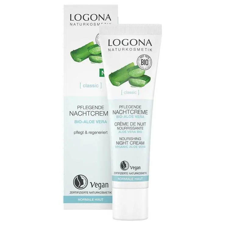 Echt Logona Classic pflegende Nachtcreme Bio-Aloe Vera, 30 ml